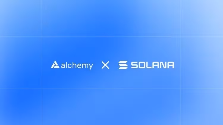 Alchemy and Solana partnership landing page