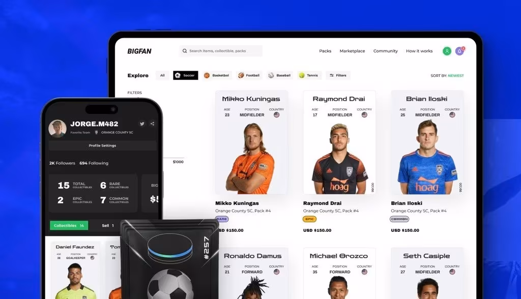 BIGFAN sports collectibles marketplace